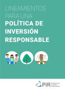 LINEAMIENTOS PARA UNA POLITICA DE INVERSIÓN RESPONSABLE