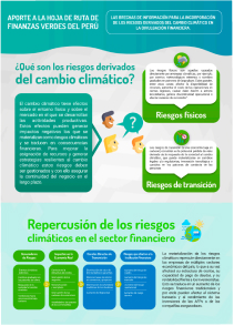 Infografía: Brechas de información para la incorporación de los riesgos derivados del cambio climático en la divulgación financiera