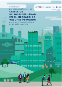 Reporte 2017: Incorporación de los criterios de sostenibilidad en el mercado de valores peruano